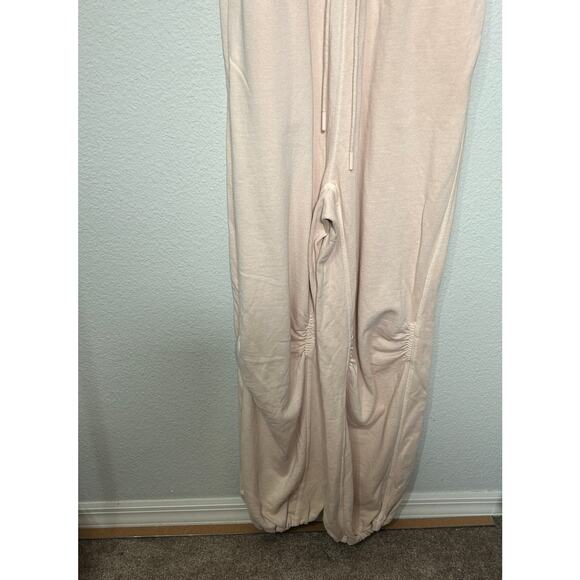 NEW Free People Inbound Jumpsuit Antique Blush Md Barrel Monochrome Athleisure - Picture 7 of 11